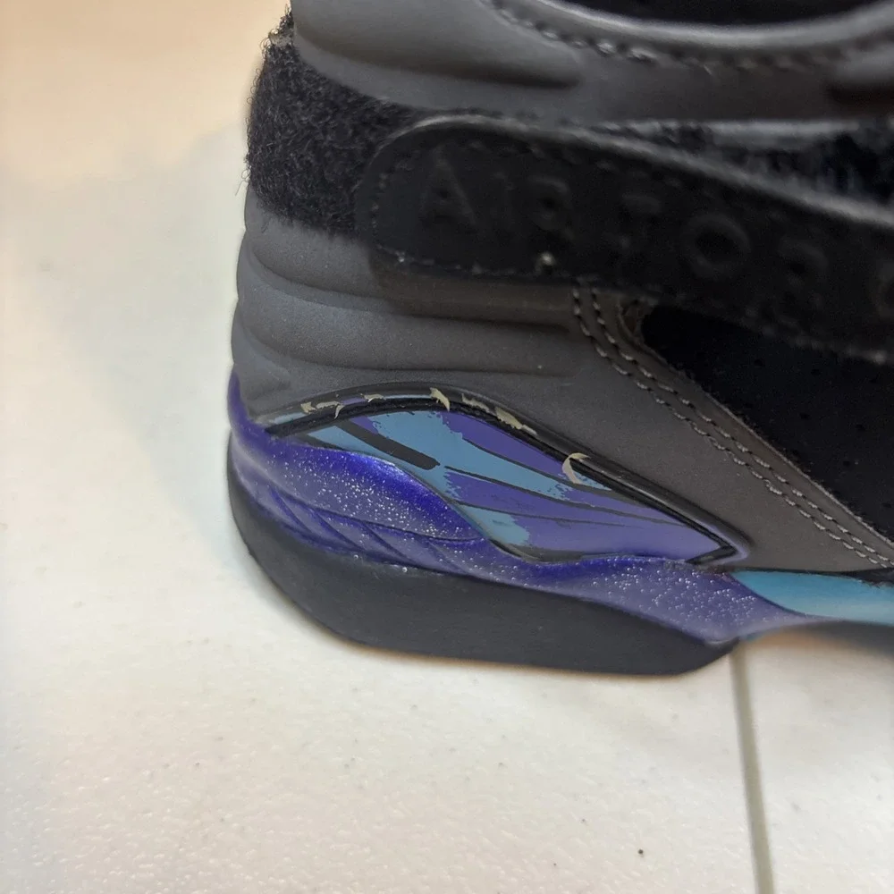 Size 4Y- Jordan 8 Retro‎ 2015 Mid Aqua NO BOX